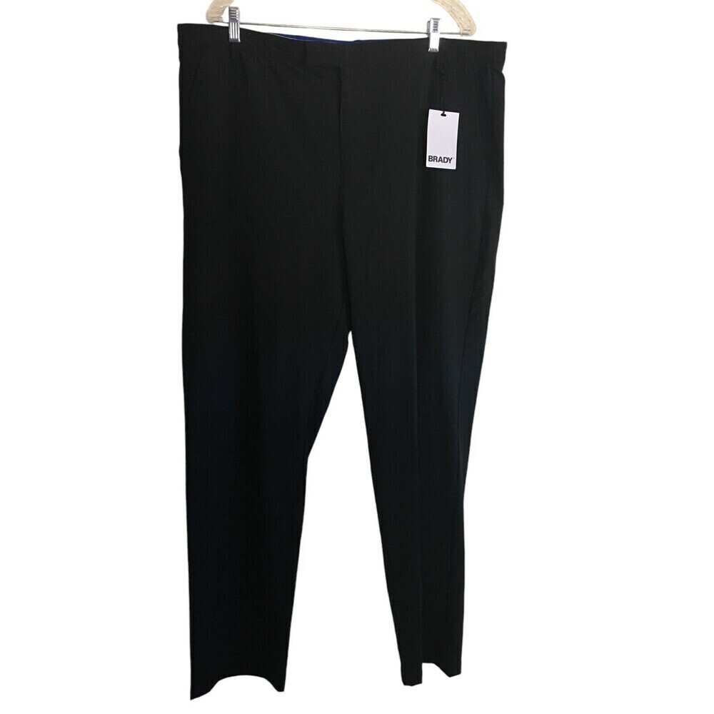 Tom Brady Brand Golf Pants Men's Size 40 Ink Black Hook & Eye Zip